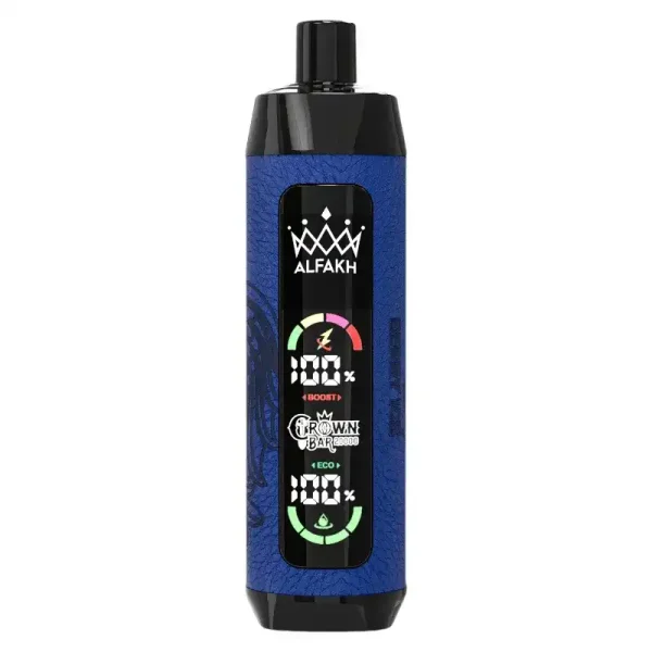 AL FAKHER CROWN BAR 20K(20000) Puffs 30ML E-liquid LCD Screen Leather Wrap 850mAh Type-C Battery Disposable Vape