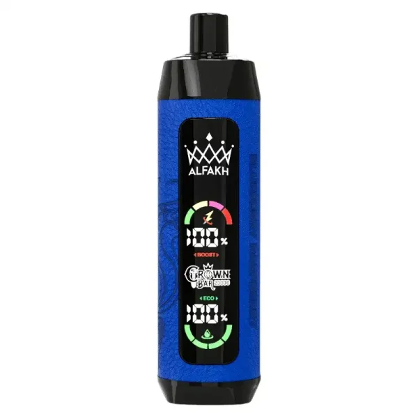AL FAKHER CROWN BAR 20K(20000) Puffs 30ML E-liquid LCD Screen Leather Wrap 850mAh Type-C Battery Disposable Vape