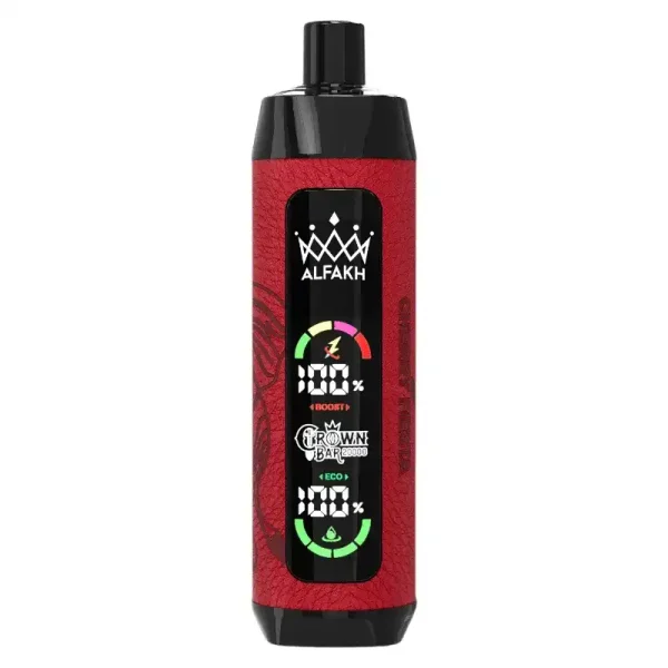 AL FAKHER CROWN BAR 20K(20000) Puffs 30ML E-liquid LCD Screen Leather Wrap 850mAh Type-C Battery Disposable Vape
