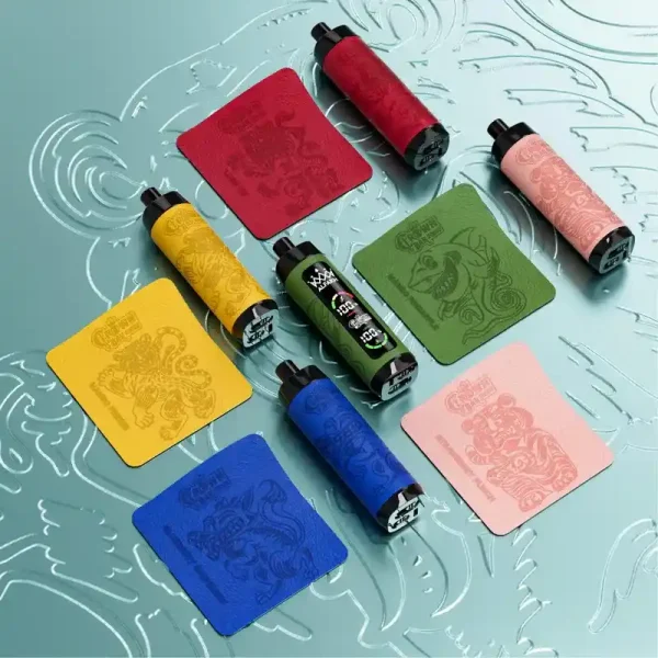 Al Fakher Crown Bar 20K (20000) Puffs Disposable Vape 30ML E-liquid Capacity LCD Screen Leather wrap Rechargeable 1 ALFAKH CROWN BAR 20000 Puffs disposable vape