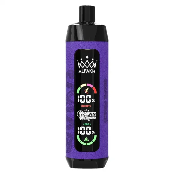 AL FAKHER CROWN BAR 20K(20000) Puffs 30ML E-liquid LCD Screen Leather Wrap 850mAh Type-C Battery Disposable Vape