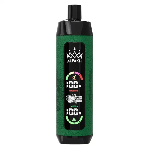 AL FAKHER CROWN BAR 20K(20000) Puffs 30ML E-liquid LCD Screen Leather Wrap 850mAh Type-C Battery Disposable Vape