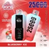 Bang 25K(25000) Puffs LCD Display 30ml E-liquid 650 mAh Battery 0% 2% 3% 5% Nicotine Disposable Vape