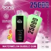 Bang 25K(25000) Puffs LCD Display 30ml E-liquid 650 mAh Battery 0% 2% 3% 5% Nicotine Disposable Vape