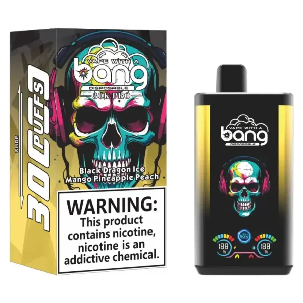 Bang 30K(30000) Puffs PRO Dual Flavor Screen Display 36ml E-liquid 0% 2% 3% 5% Nicotine Disposable Vape