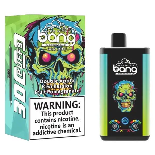 Bang 30K(30000) Puffs PRO Dual Flavor Screen Display 36ml E-liquid 0% 2% 3% 5% Nicotine Disposable Vape