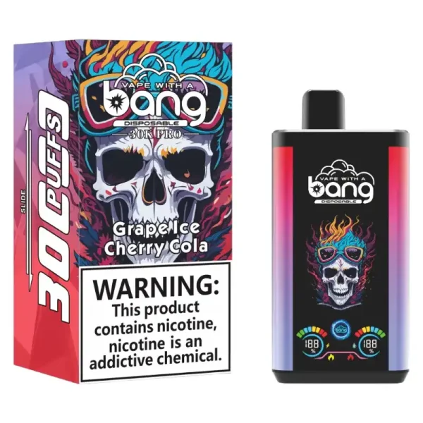Bang 30K(30000) Puffs PRO Dual Flavor Screen Display 36ml E-liquid 0% 2% 3% 5% Nicotine Disposable Vape