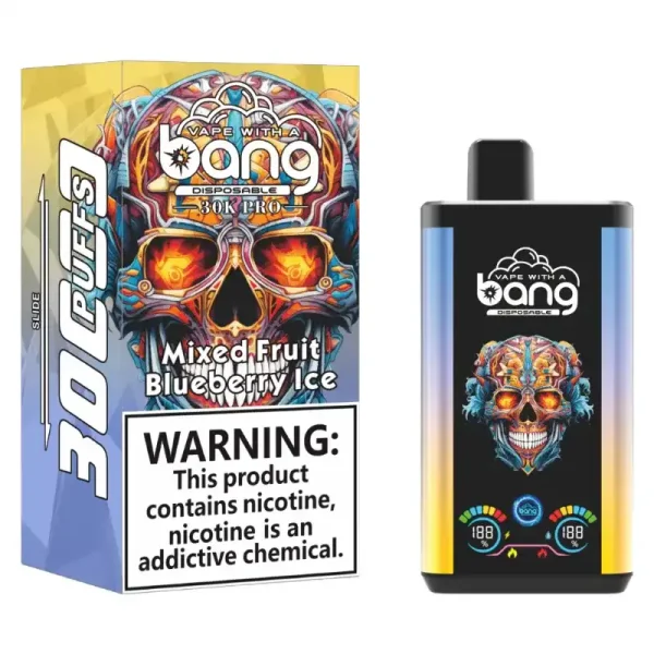 Bang 30K(30000) Puffs PRO Dual Flavor Screen Display 36ml E-liquid 0% 2% 3% 5% Nicotine Disposable Vape