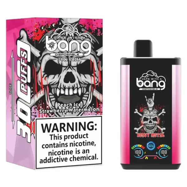 Bang 30K(30000) Puffs PRO Dual Flavor Screen Display 36ml E-liquid 0% 2% 3% 5% Nicotine Disposable Vape