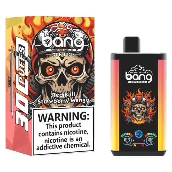Bang 30K(30000) Puffs PRO Dual Flavor Screen Display 36ml E-liquid 0% 2% 3% 5% Nicotine Disposable Vape