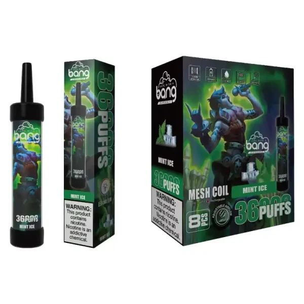 Bang 36K (36000) Puffs DTL LED Color Light 40ml E-liquid Type-C Charging 0% 2% 3% 5% Nicotine Disposable Vape Pen 9 Bang 36K(36000) Puffs DTL LED Color Light 40ml E-liquid Type-C Charging 0% 2% 3% 5% Nicotine Disposable Vape Pen