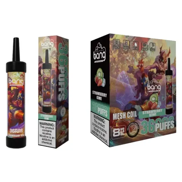 Bang 36K (36000) Puffs DTL LED Color Light 40ml E-liquid Type-C Charging 0% 2% 3% 5% Nicotine Disposable Vape Pen 5 Bang 36K(36000) Puffs DTL LED Color Light 40ml E-liquid Type-C Charging 0% 2% 3% 5% Nicotine Disposable Vape Pen