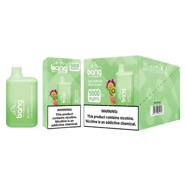 Bang Box BC 5K(5000) Puffs 2% 5% Nicotine 13ml E-liquid Type C Charging Disposable Vape Pen