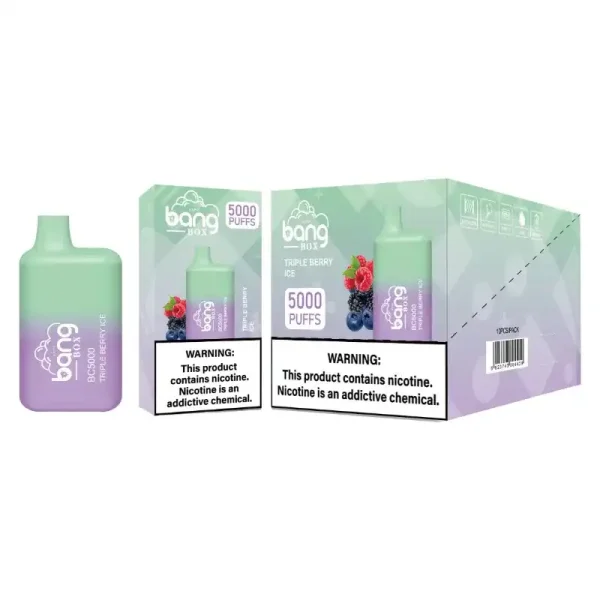 Bang Box BC 5K(5000) Puffs 2% 5% Nicotine 13ml E-liquid Type C Charging Disposable Vape Pen