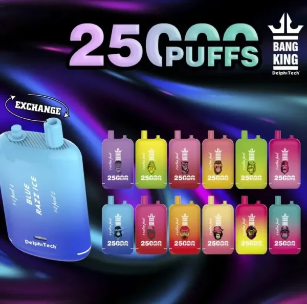 Bang King 25000 puff Disposable Vape 25k Dual Pods