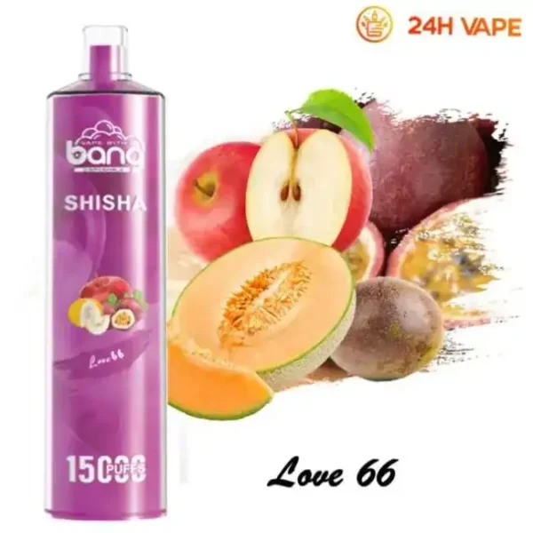 Bang SHISHA 15K(15000) Puffs 0% 2% 3% 5% Nicotine 600mAh Battery 23ml Oil Disposable Vape Pen