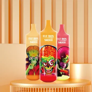 ELF BOX RGB 14k(14000) Puffs 0% 2% 3% 5% Nicotine 25ml e-liquid RGB-Light Lanyard Disposable Vape Pen