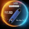 ELF BOX SHISHA 16000(16K) Puffs 28ml e-liquid 0% 2% 3% 5% Nicotine LED Display Type-C rechargeable Leather Disposable Vape Pen
