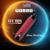 ELF BOX SHISHA 16000(16K) Puffs 28ml e-liquid 0% 2% 3% 5% Nicotine LED Display Type-C rechargeable Leather Disposable Vape Pen