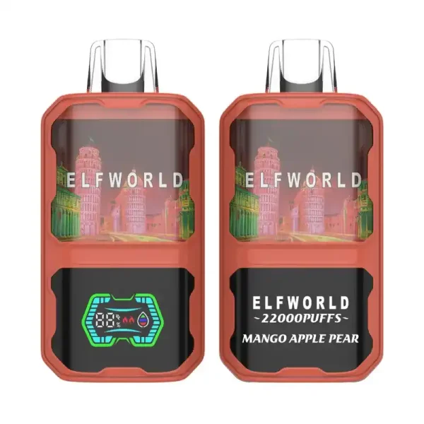 Elfworld AI 22000 Puffs 3D Curved Screen 26ml e-liquid capacity Adjustable ariflow Display Screen Disposable Vape