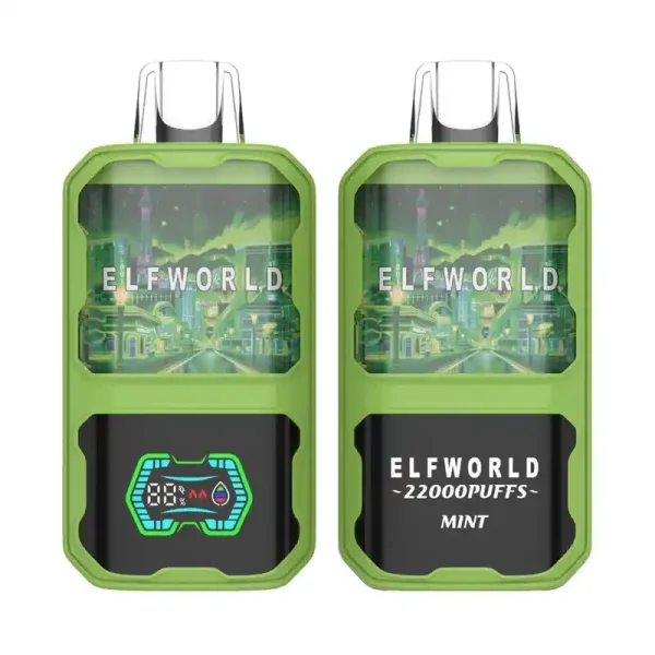 Elfworld AI 22000 Puffs 3D Curved Screen 26ml e-liquid capacity Adjustable ariflow Display Screen Disposable Vape