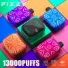 Fizzy Boom 13K (13000) Puffs 21ML E-liquid Mesh Coil LCD Screen 650mAh Rechargeable Battery 2 5% Nicotine Disposable Vape