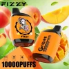 Fizzy Great 10K (10000) Puffs 18ML E-liquid Mesh Coil 650 mAh Battery 2% 5% Nicotine 10flavors Disposable Vape