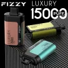 Fizzy Luxury 15K (15000) Puffs 22ML E-liquid Mesh Coil LCD Screen Adjustable Air Flow 15flavors 650mAh Rechargeable Battery 2% 5% Nicotine Disposable Vape