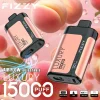 Fizzy Luxury 15K (15000) Puffs 22ML E-liquid Mesh Coil LCD Screen Adjustable Air Flow 15flavors 650mAh Rechargeable Battery 2% 5% Nicotine Disposable Vape