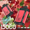 Fizzy Luxury 15K (15000) Puffs 22ML E-liquid Mesh Coil LCD Screen Adjustable Air Flow 15flavors 650mAh Rechargeable Battery 2% 5% Nicotine Disposable Vape