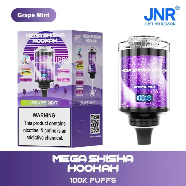 JNR Mega Shisha Hookah 100K (100000) Puffs 2% 5% Nicotine 2200mAh Rechargeable Battery Direct-to-Lung (DTL) Vaping 60mL E-liquid Ultimate Vape 3 JNR Mega Shisha Hookah 100K (100000) Puffs 2% 5% Nicotine 2200mAh Rechargeable Battery Direct-to-Lung (DTL) Vaping 60mL E-liquid Ultimate Vape