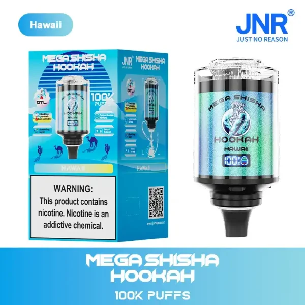 JNR Mega Shisha Hookah 100K (100000) Puffs 2% 5% Nicotine 2200mAh Rechargeable Battery Direct-to-Lung (DTL) Vaping 60mL E-liquid Ultimate Vape 4 JNR Mega Shisha Hookah 100K (100000) Puffs 2% 5% Nicotine 2200mAh Rechargeable Battery Direct-to-Lung (DTL) Vaping 60mL E-liquid Ultimate Vape