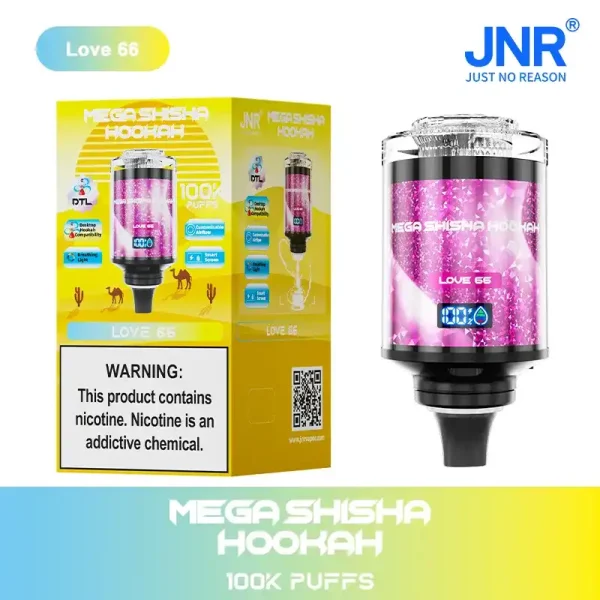 JNR Mega Shisha Hookah 100K (100000) Puffs 2% 5% Nicotine 2200mAh Rechargeable Battery Direct-to-Lung (DTL) Vaping 60mL E-liquid Ultimate Vape 7 JNR Mega Shisha Hookah 100K (100000) Puffs 2% 5% Nicotine 2200mAh Rechargeable Battery Direct-to-Lung (DTL) Vaping 60mL E-liquid Ultimate Vape