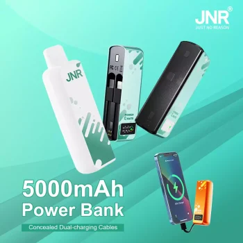 Home 19 JNR Power Mate 30K (30000) Puffs 30ML E-liquid Smart LCD Screen 2% 5% Nicotine 5000mAh Power Bank Battery Disposable Vape