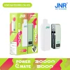JNR Power Mate 30K (30000) Puffs 30ML E-liquid Smart LCD Screen 2% 5% Nicotine 5000mAh Power Bank Battery Disposable Vape