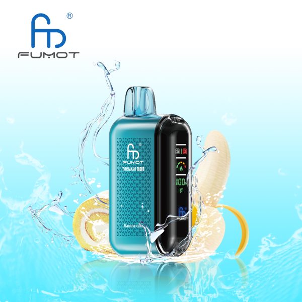 RandM Fumot Tornado 20K (20000) Puffs LCD Screen 28ML E-liquid Metal Painting Craft Disposable Vape