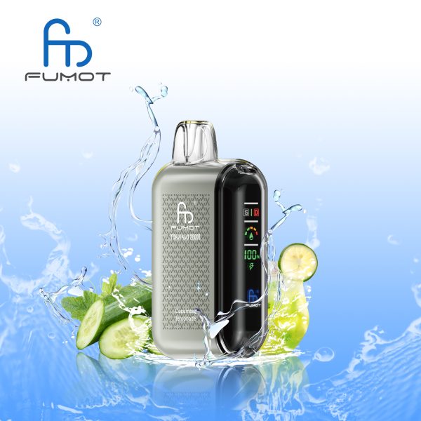 RandM Fumot Tornado 20K (20000) Puffs LCD Screen 28ML E-liquid Metal Painting Craft Disposable Vape