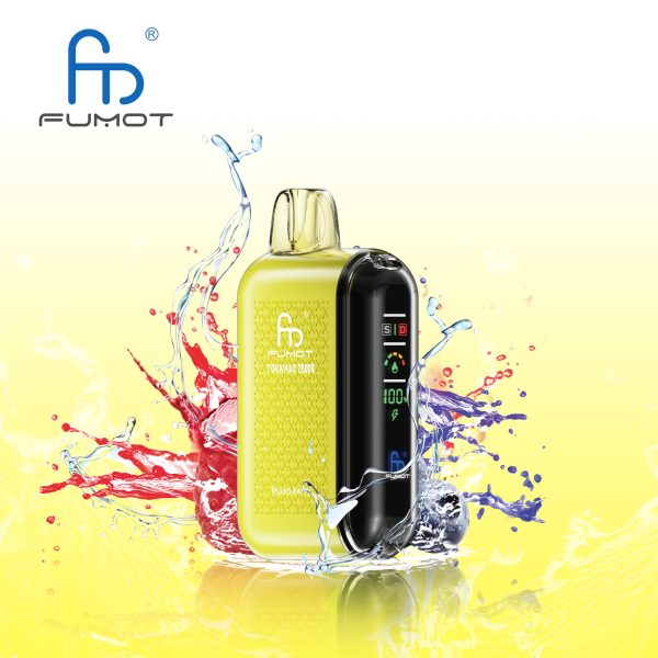 RandM Fumot Tornado 20K (20000) Puffs LCD Screen 28ML E-liquid Metal Painting Craft Disposable Vape