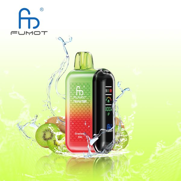 RandM Fumot Tornado 20K (20000) Puffs LCD Screen 28ML E-liquid Metal Painting Craft Disposable Vape
