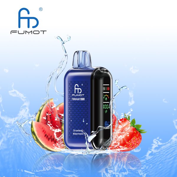 RandM Fumot Tornado 20K (20000) Puffs LCD Screen 28ML E-liquid Metal Painting Craft Disposable Vape