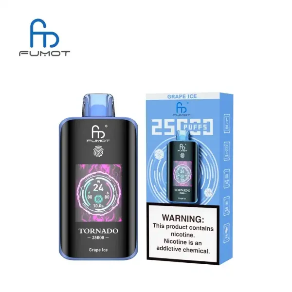 RandM Fumot Tornado 25K (25000) Puffs 3D Curved Screen 2% 5% Nicotine 700mAh Rechargeable Battery Touch Switch Disposable Vape 10 RandM Fumot Tornado 25K (25000) Puffs 3D Curved Screen 2% 5% Nicotine 700mAh Rechargeable Battery Touch Switch Disposable Vape