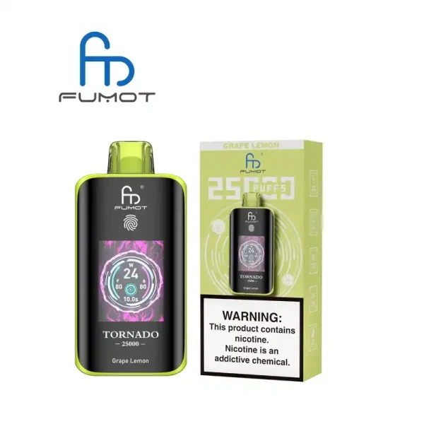 RandM Fumot Tornado 25K (25000) Puffs 3D Curved Screen 2% 5% Nicotine 700mAh Rechargeable Battery Touch Switch Disposable Vape 11 RandM Fumot Tornado 25K (25000) Puffs 3D Curved Screen 2% 5% Nicotine 700mAh Rechargeable Battery Touch Switch Disposable Vape