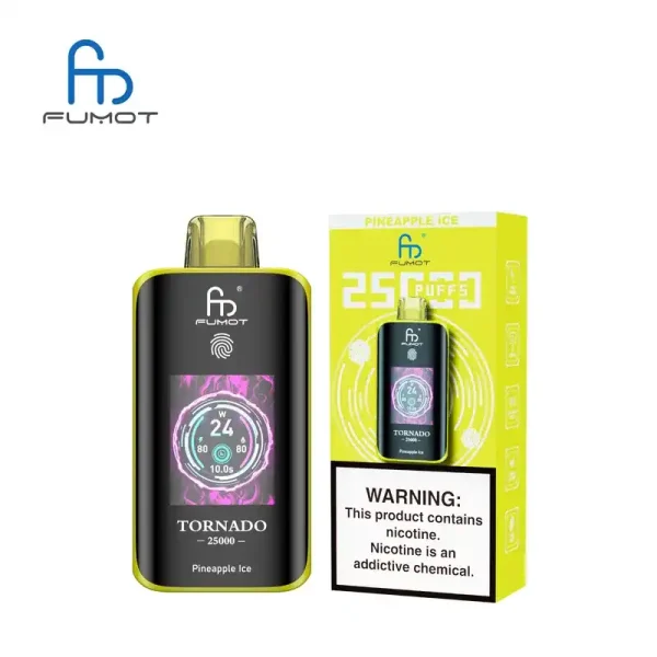 RandM Fumot Tornado 25K (25000) Puffs 3D Curved Screen 2% 5% Nicotine 700mAh Rechargeable Battery Touch Switch Disposable Vape 17 RandM Fumot Tornado 25K (25000) Puffs 3D Curved Screen 2% 5% Nicotine 700mAh Rechargeable Battery Touch Switch Disposable Vape