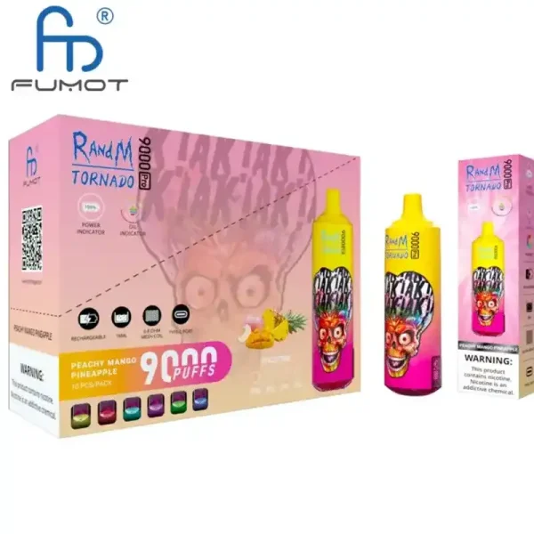 RandM Tornado 9K (9000) Puffs 850mAh Battery 18ml E-juice 2% 5% Nicotine RGB Light Disposable Vape 22 RandM Tornado 9K (9000) Puffs 850mAh Battery 18ml E-juice 2% 5% Nicotine RGB Light Disposable Vape
