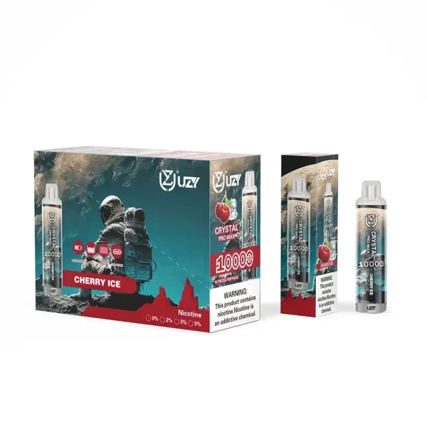 UZY Crystal Pro Max 10K (10000) Puffs 16.0ML E-Liquid 650mAh Battery Rechargeable 2%-5% Nicotine Disposable Vape