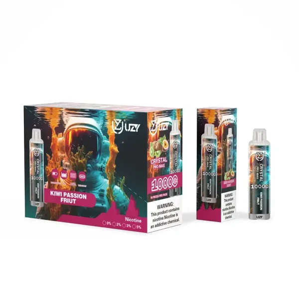 UZY Crystal Pro Max 10K (10000) Puffs 16.0ML E-Liquid 650mAh Battery Rechargeable 2%-5% Nicotine Disposable Vape