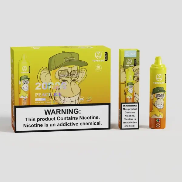 UZY Tornado 20K (20000) Puffs 2% 5% Nicotine 28ml E-liquid LED Display Type-C Rechargeable Disposable Vape Pen
