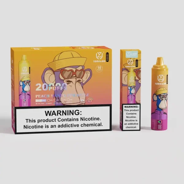 UZY Tornado 20K (20000) Puffs 2% 5% Nicotine 28ml E-liquid LED Display Type-C Rechargeable Disposable Vape Pen