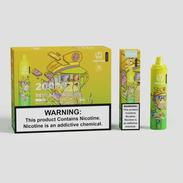 UZY Tornado 20K (20000) Puffs 2% 5% Nicotine 28ml E-liquid LED Display Type-C Rechargeable Disposable Vape Pen