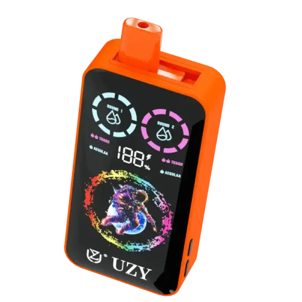 UZY Tornado 30K (30000) Puffs Dual Flavors Smart LCD Display 40mL E-liquid 2% 5% Nicotine 850mAh Battery Disposable Vape